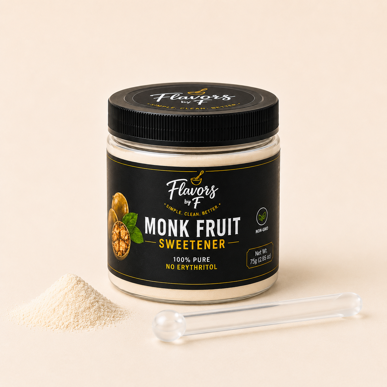 Monk Fruit Sweetener – 75g Jar